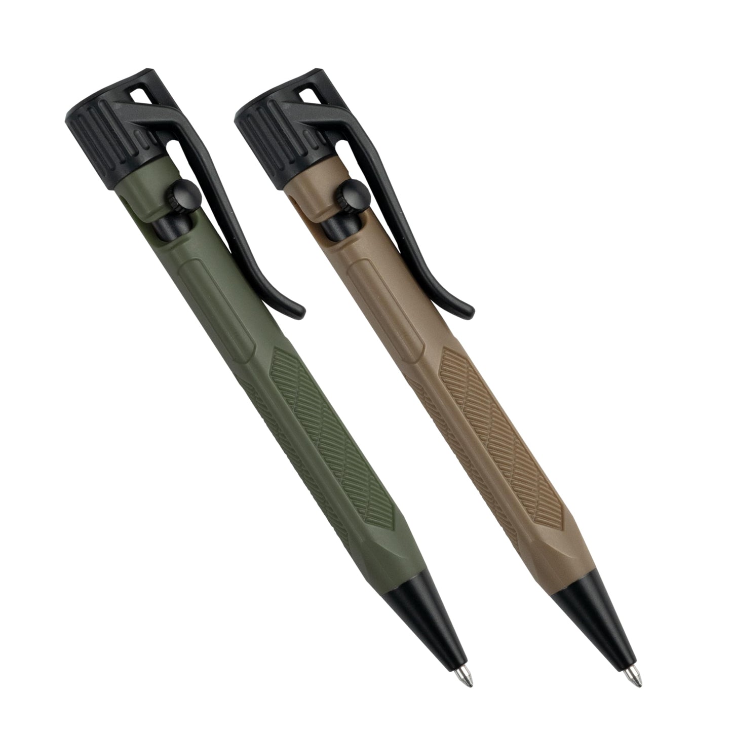Rite in the Rain Weatherproof Olive Drab and Flat Dark Earth Mini Bolt-Action Pens - Black Ink, 2