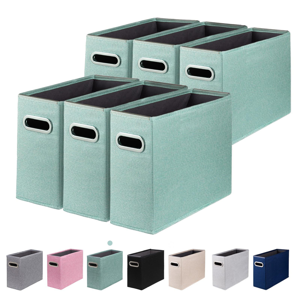 ComfortKeeper 6 Packs Letter Size File Organizer, File Folders Organizer, Fabric Storage Box