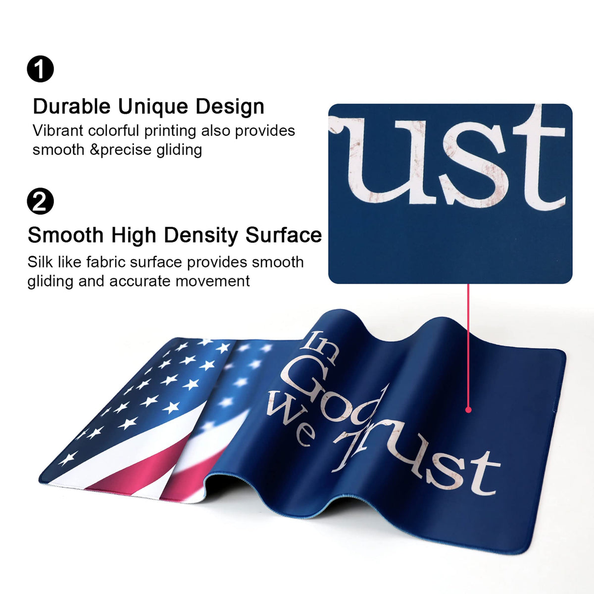 Meffort Inc Extended XXL Mouse Pad Thick Water Resistance Desk Mat with Non-Slip Rubber Pad for