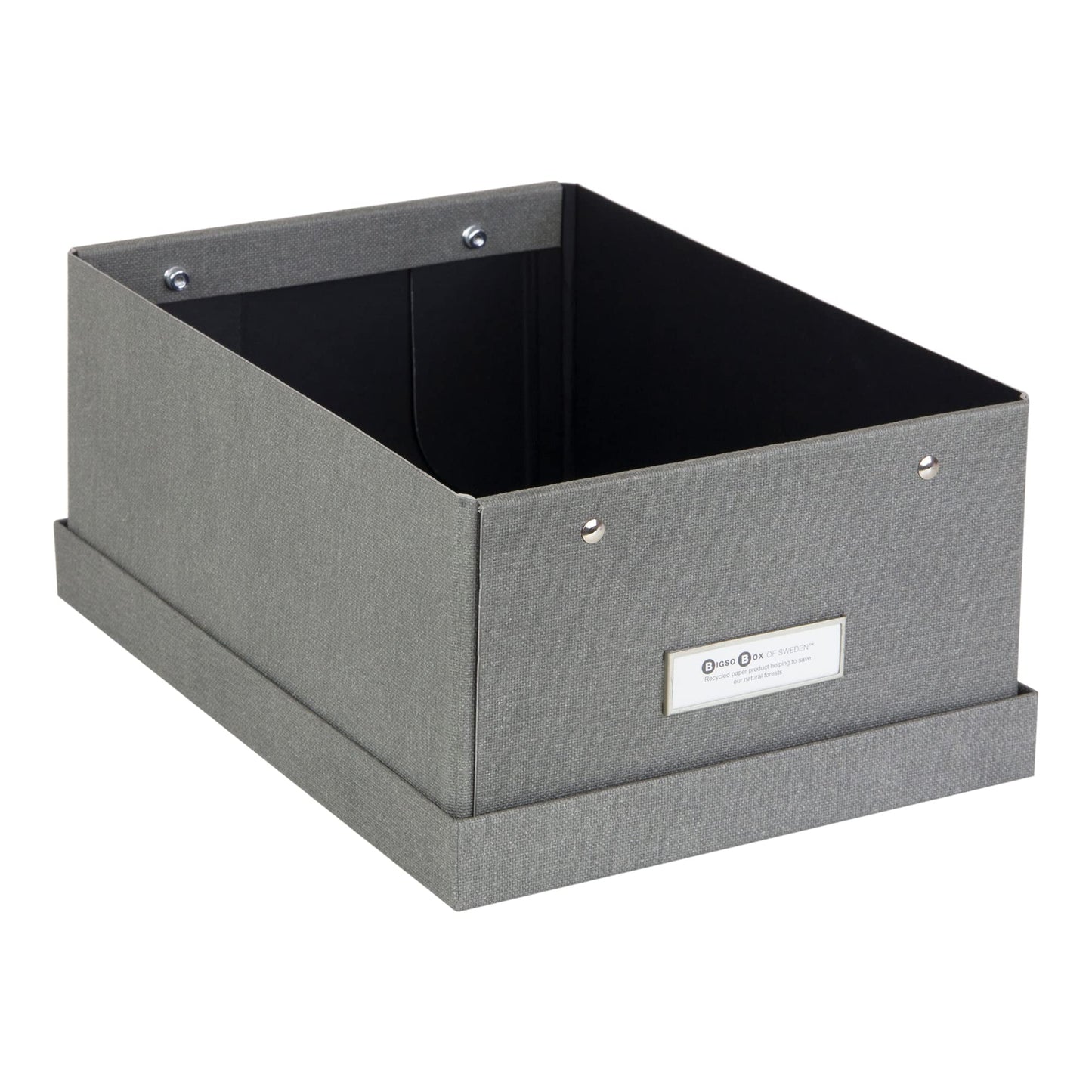 Bigso Karin KD Collapsible Storage Box with Labelframe for Easy Identification - Simple Assembly