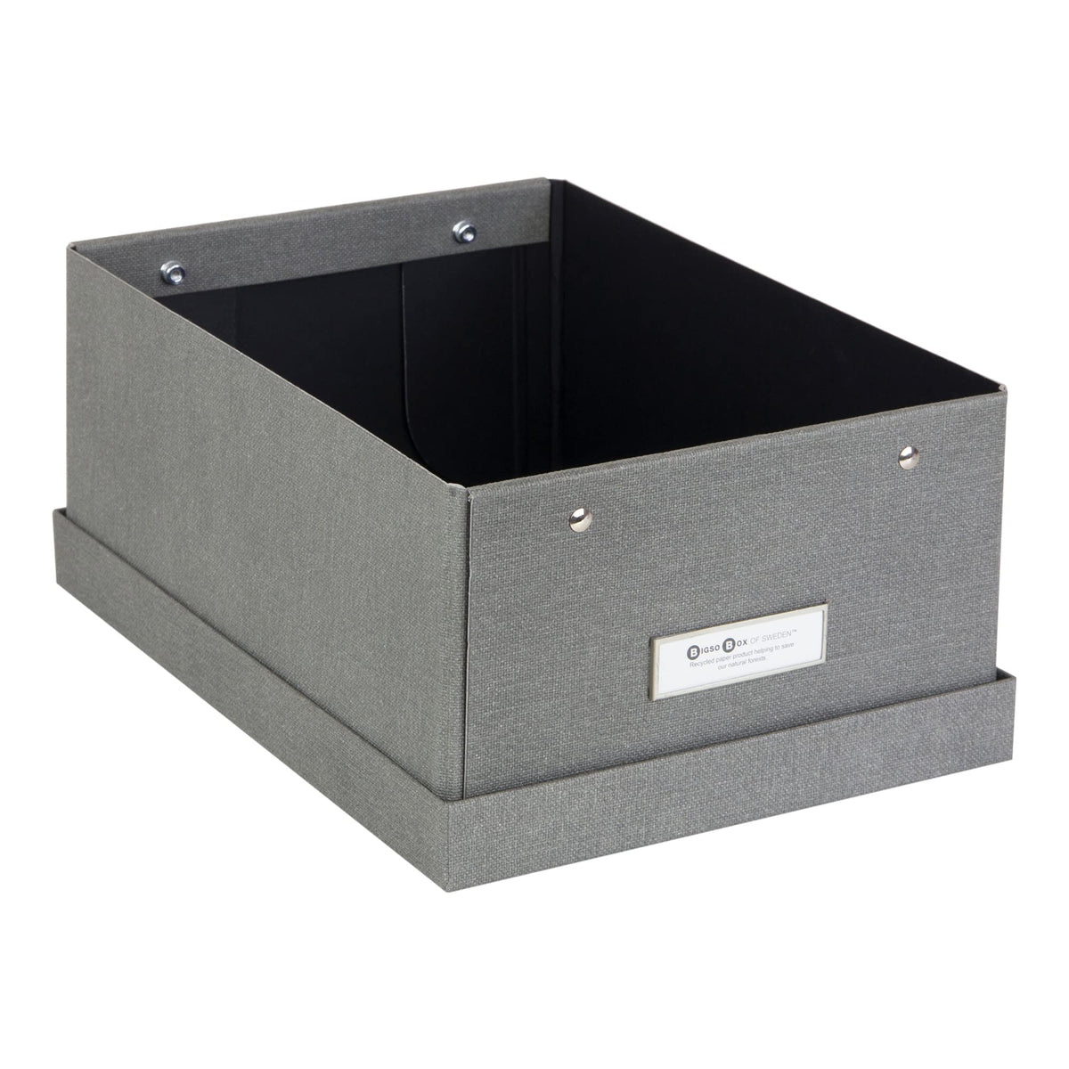 Bigso Karin KD Collapsible Storage Box with Labelframe for Easy Identification - Simple Assembly