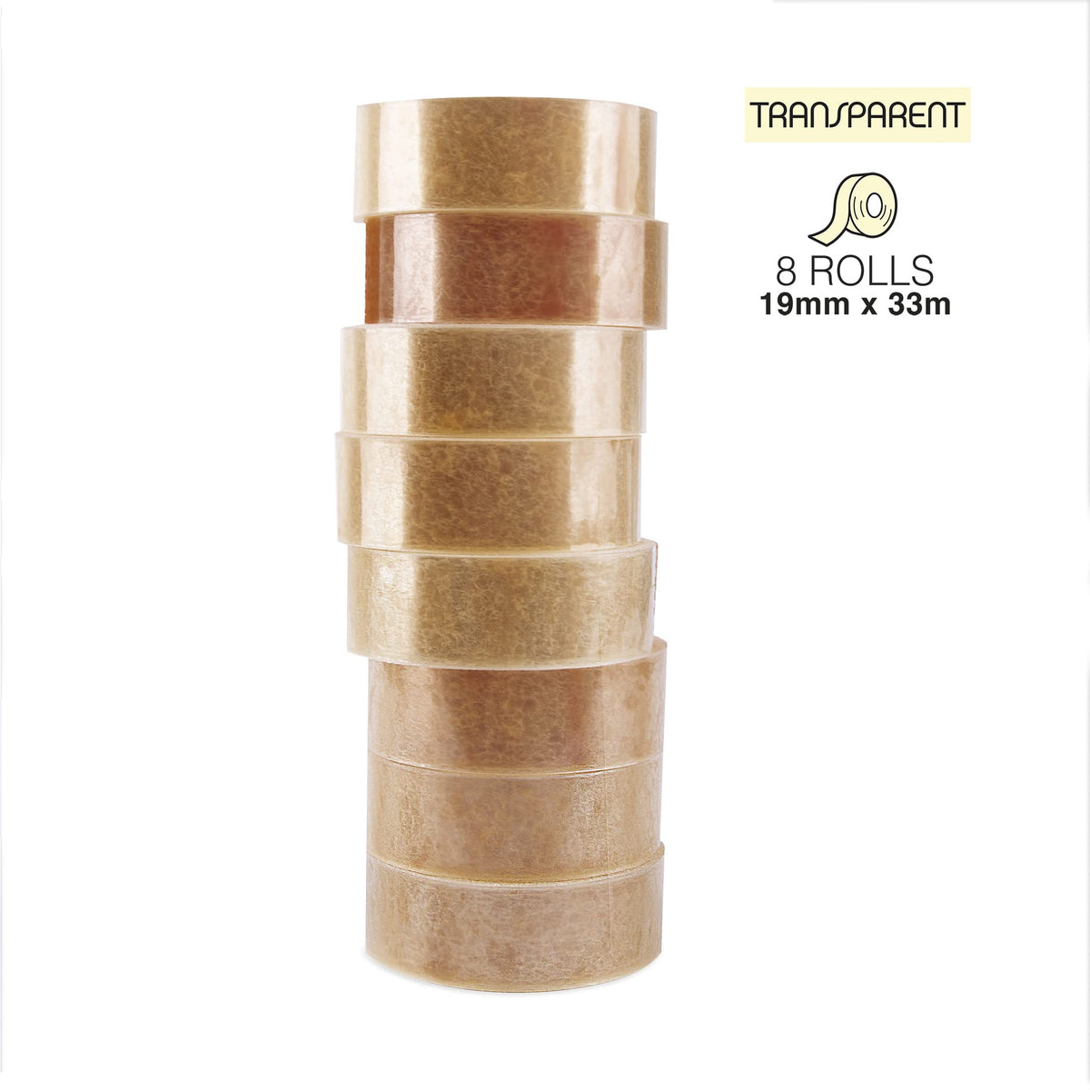 Self-adhesive Tape APLI, 19mm, 33m, 8pcs