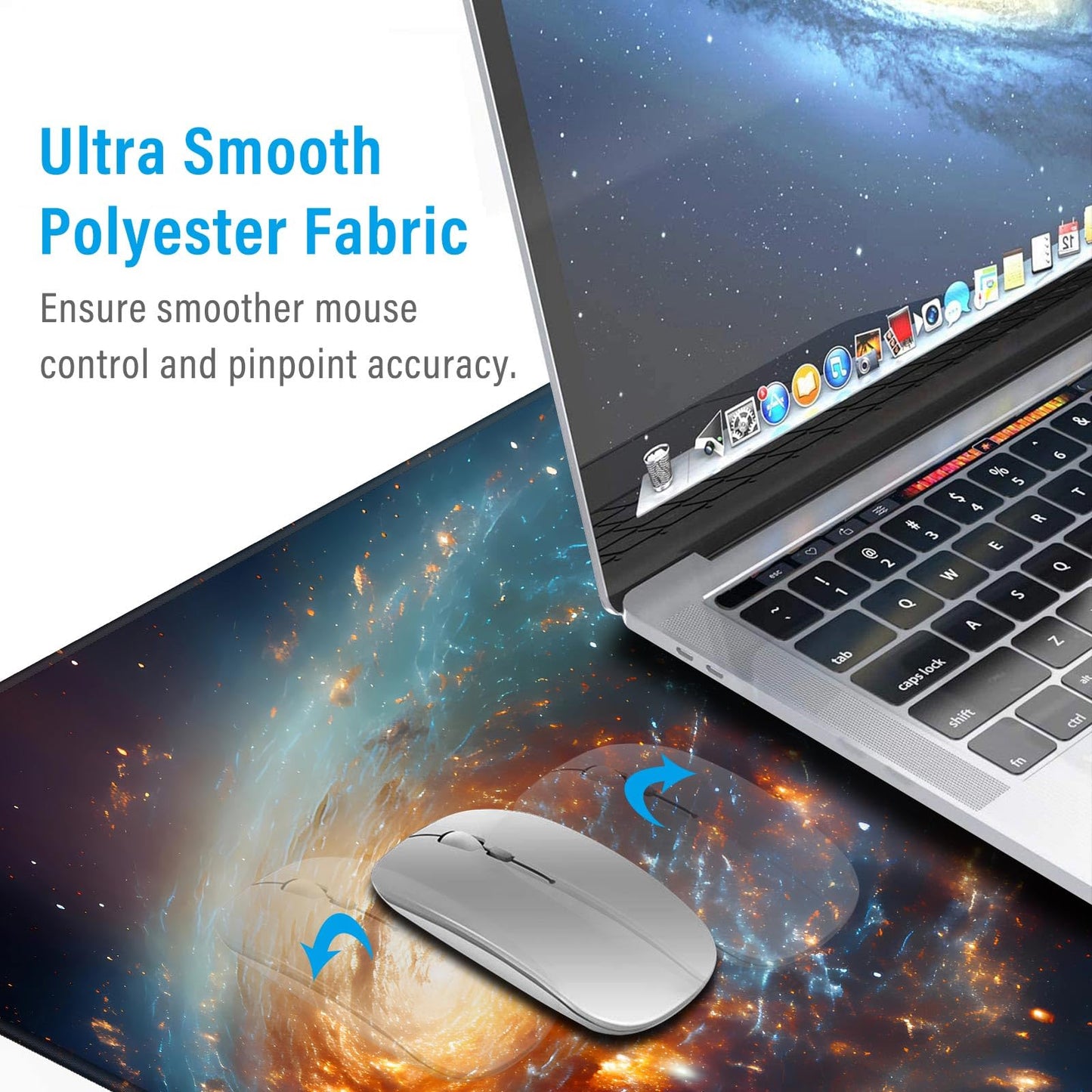 Anpollo Extended Speed Gaming Mouse Pad Large Size 35.4 X 15.7 X 0.12inches Desk Mat Mousepad with