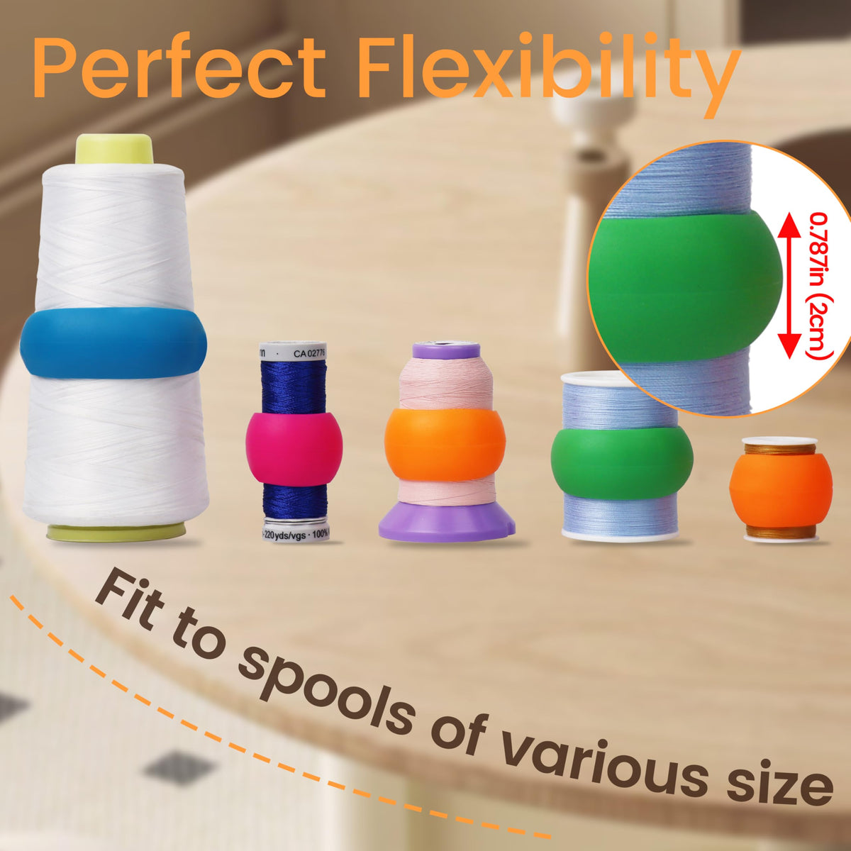 New Brothread 100pcs Thread Spool Huggers