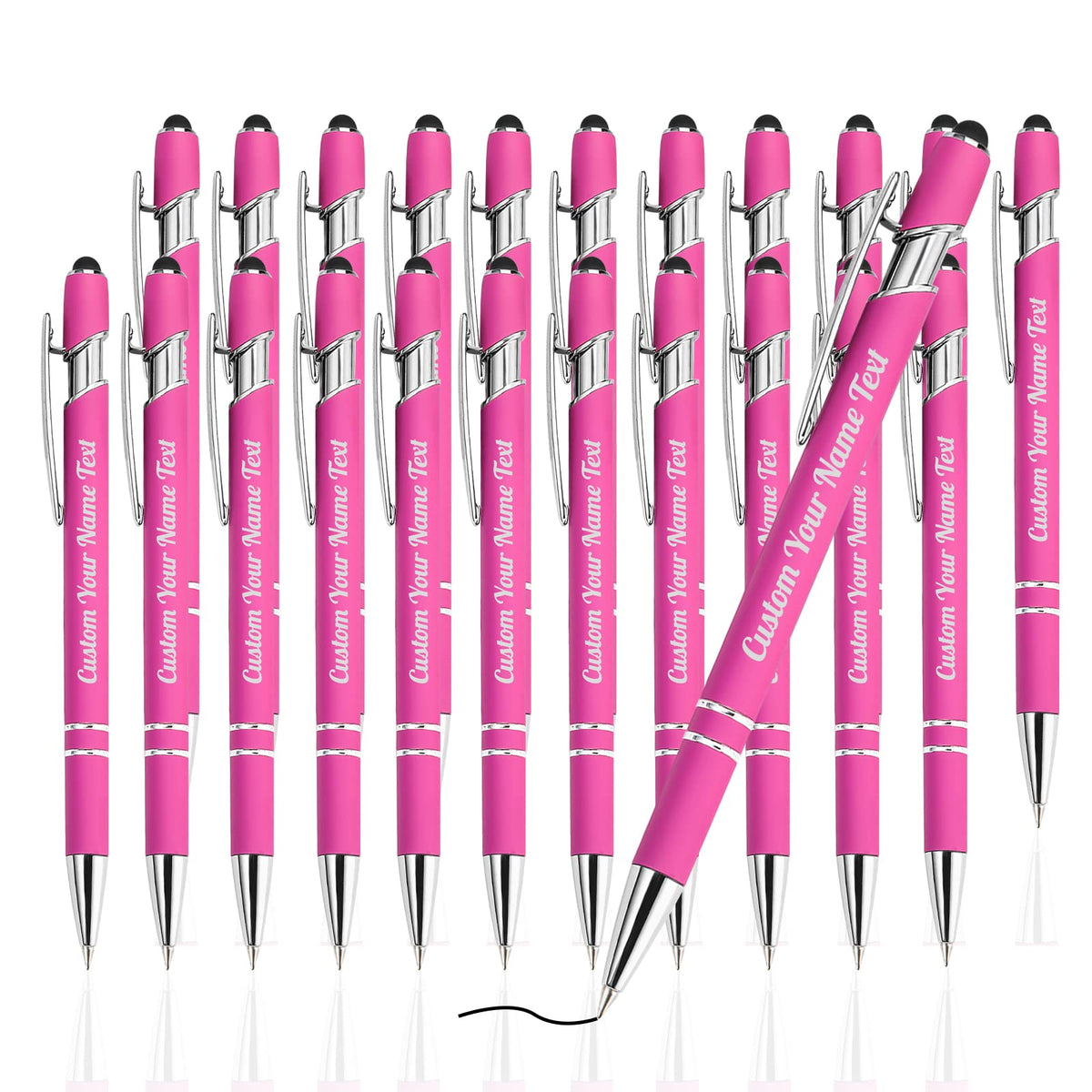 Westpearl Personalized Pen24pcs Bulk,Custom Ballpoint Pens with Engraved Business Name Message