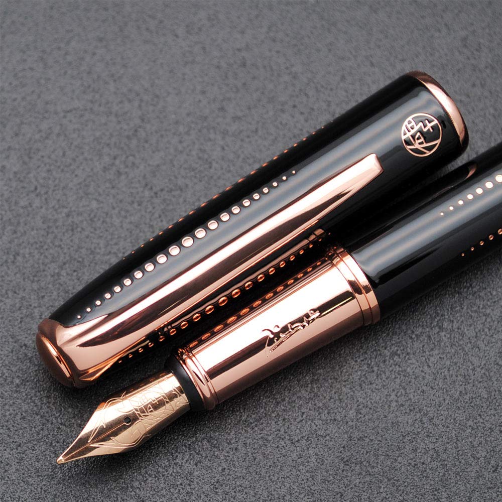 Picasso 916 Malage Fountain Pen Original Box New Version (Starlit Night Black, Medium Nib 0.7mm)