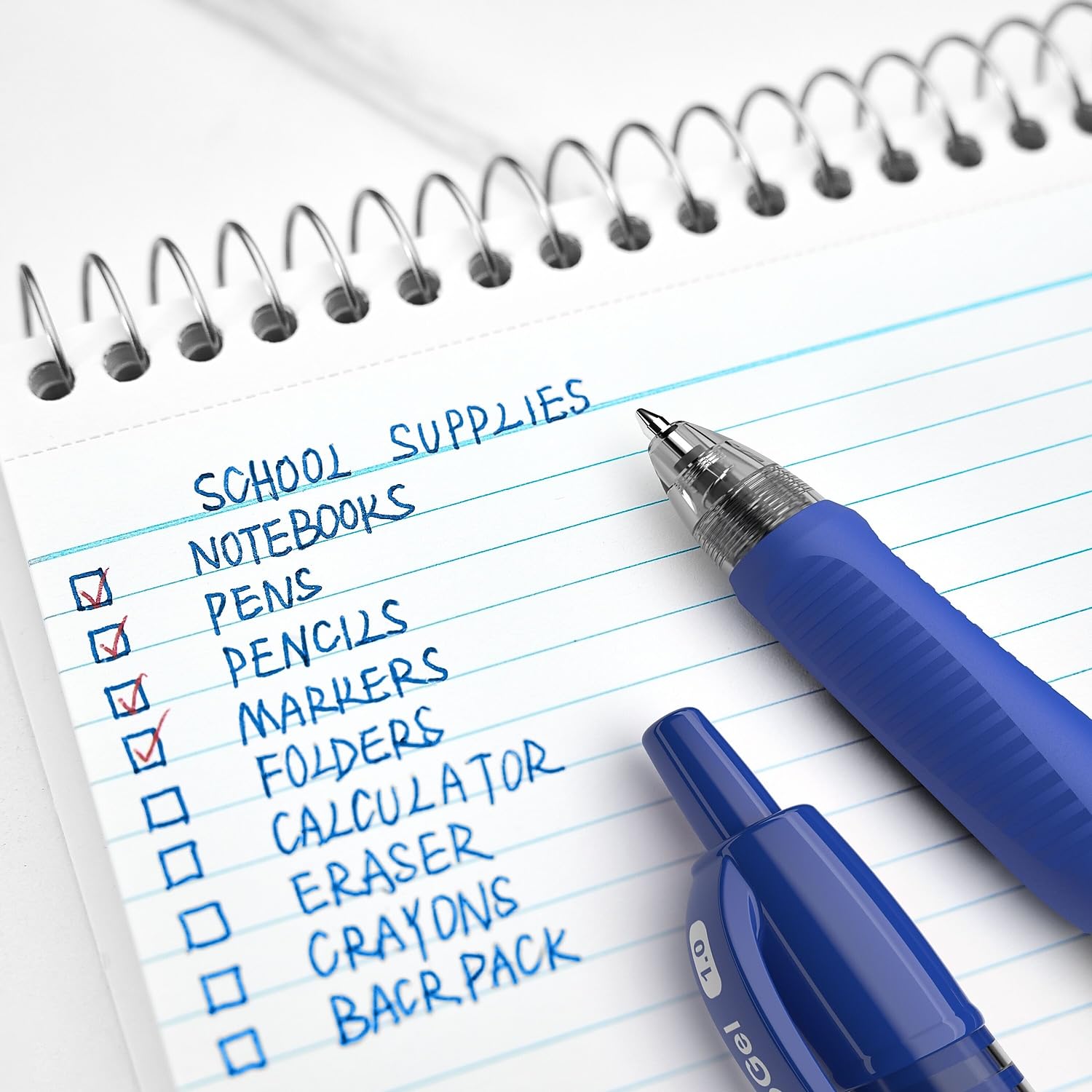 Staples ProGel Retractable Gel Pens, Bold 1.0mm, Blue Ink, 36-Pack