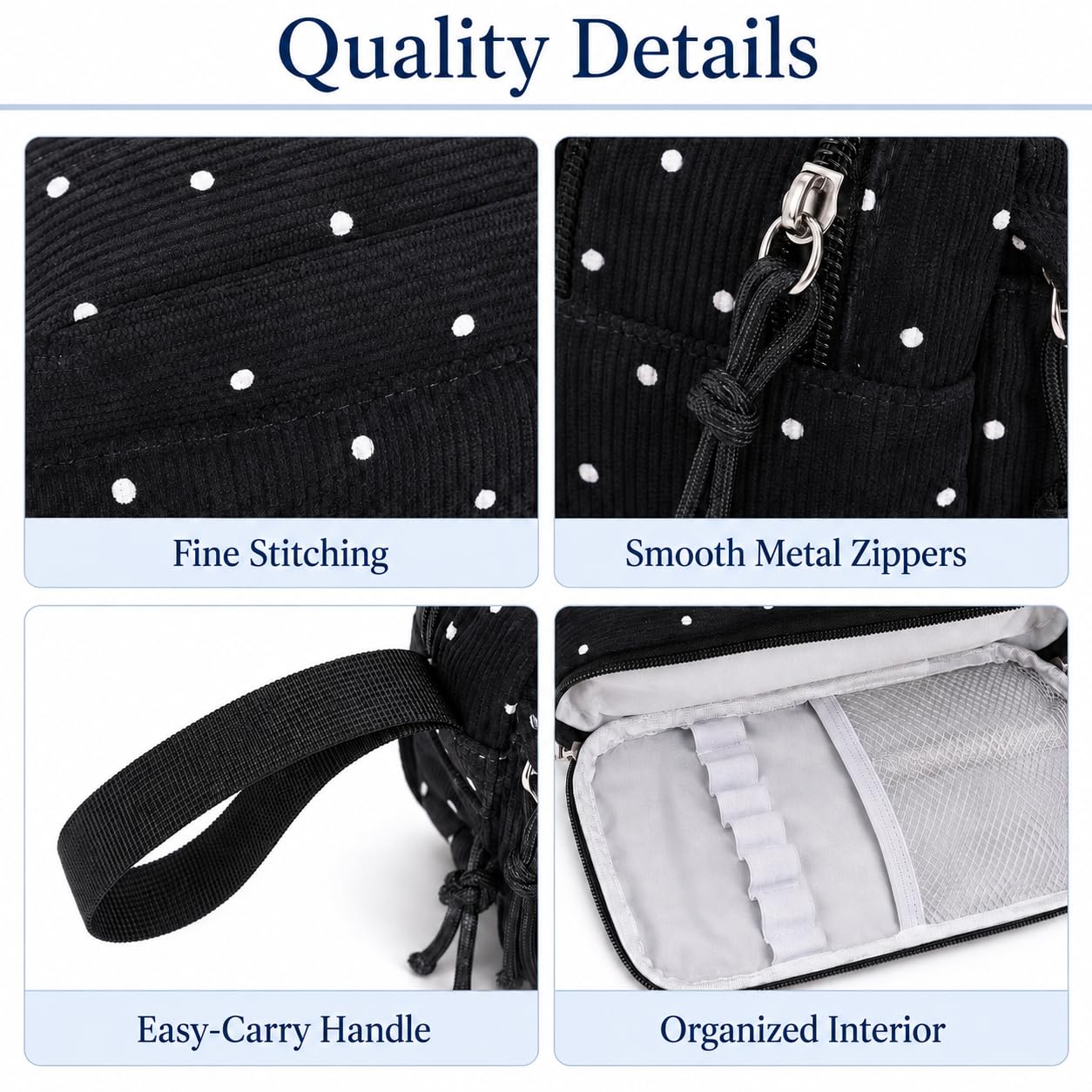 Bluboon Big Capacity Pencil Case Pencil Pouch Pen Case School Supplies Cute Pencil Box Pencil Bag