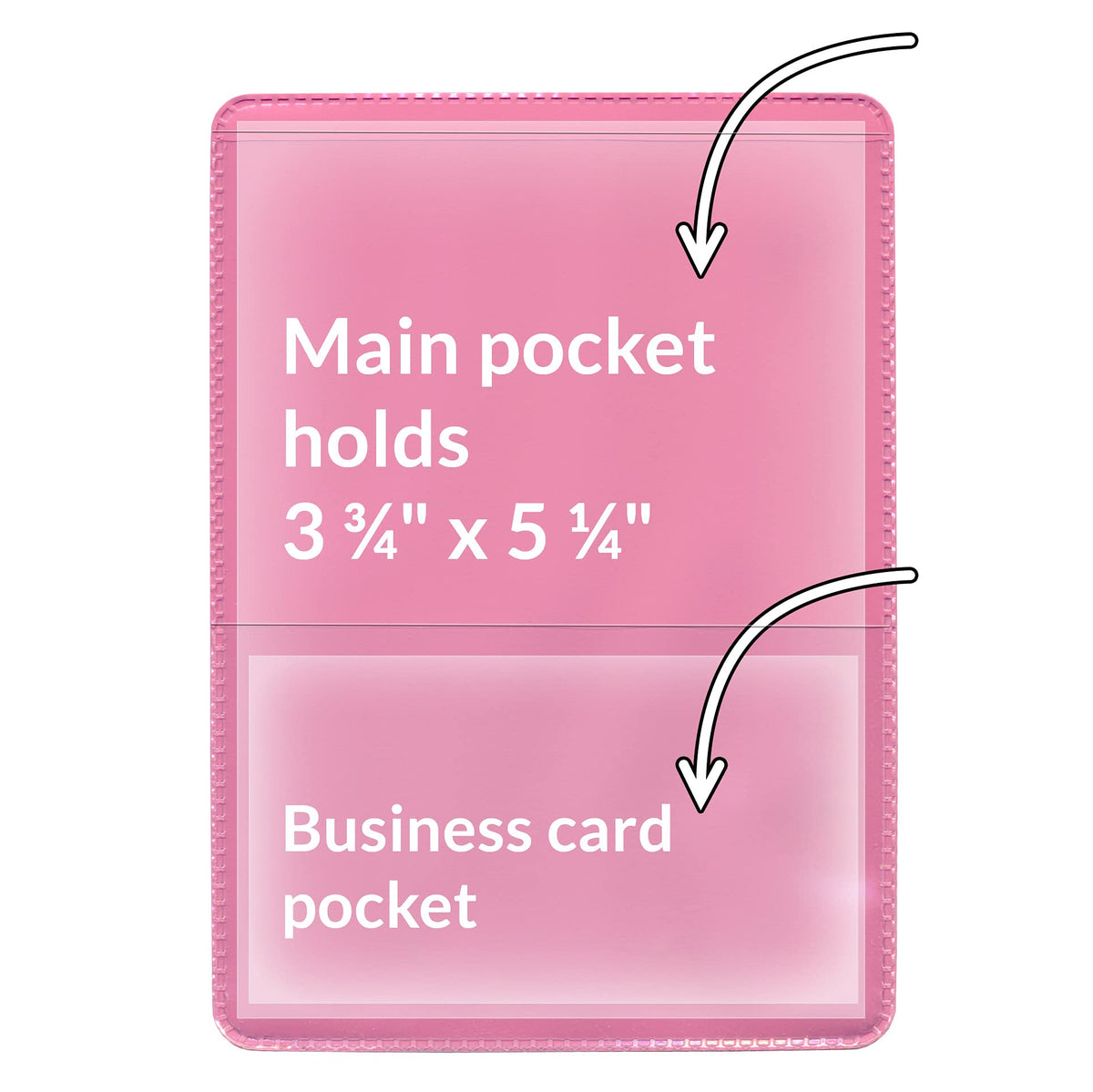 StoreSMART® - Pink-Back Auto Insurance & ID Card Holders - 20 Pack - RFS20-PK20