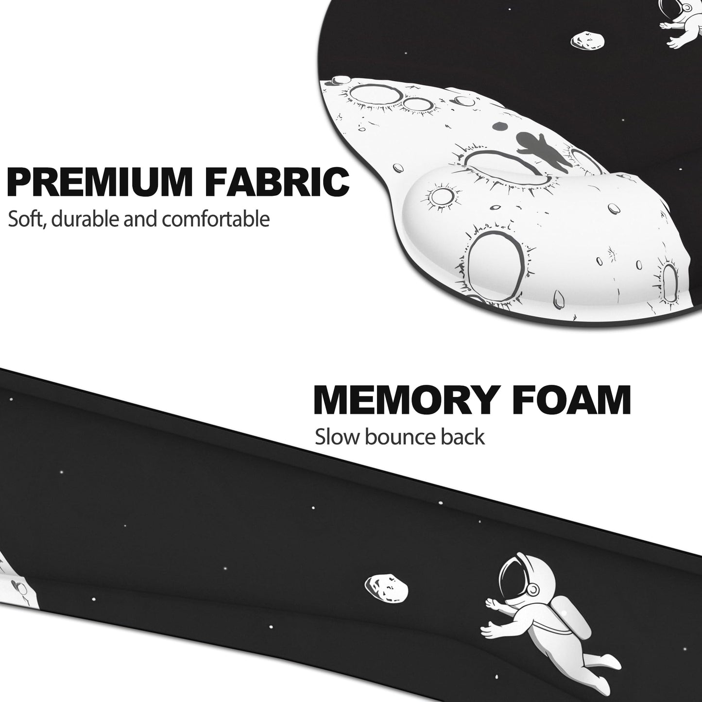 Ergonomic Mouse Pad with Wrist Rest and Keyboard Wrist Rest, Mousepad