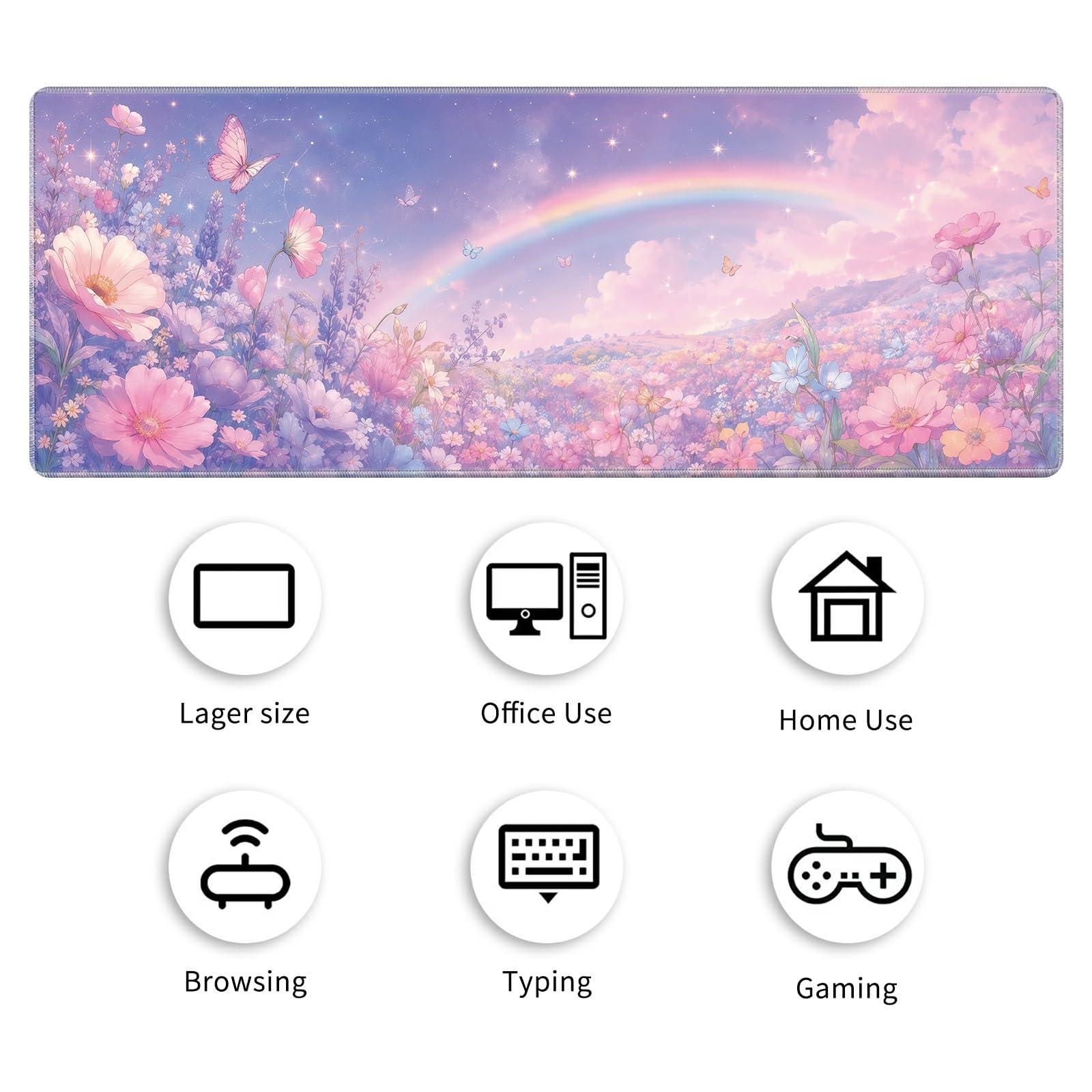 Desk Mat Large Gaming Mouse Pad + Coaster