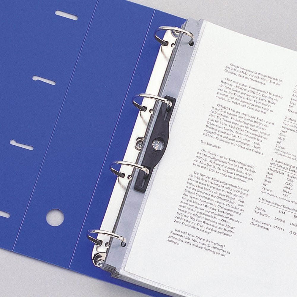 LIHITLAB D-Shaped Ring File A4 4 Holes G1280