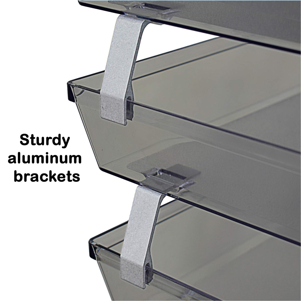 Acrimet Facility 3 Tier Letter Tray, Side Load, Letter Size/A4, Desktop File Organizer, Plastic