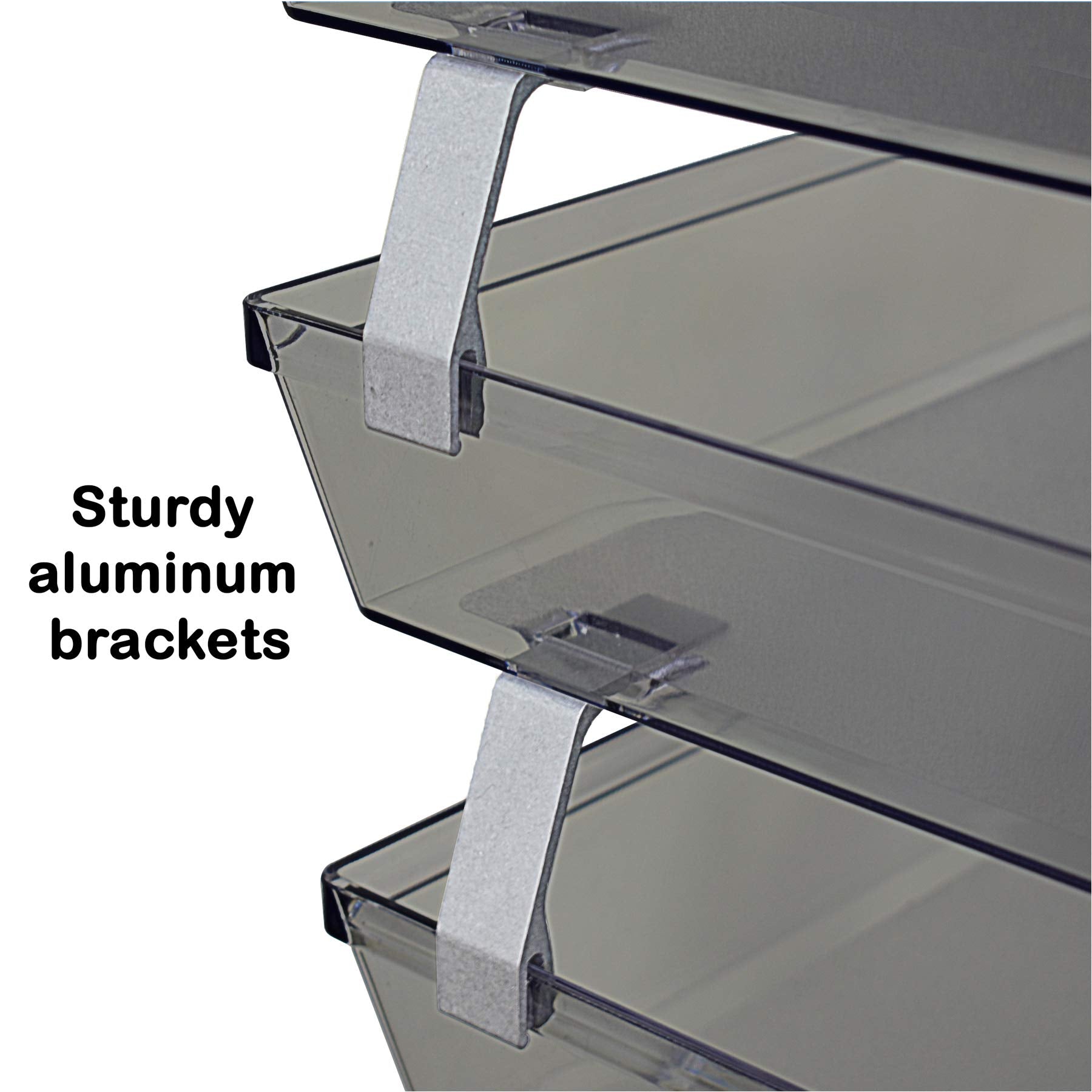 Acrimet Facility 3 Tier Letter Tray, Side Load, Letter Size/A4, Desktop File Organizer, Plastic