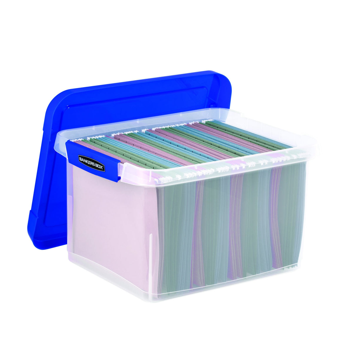 Bankers Box Heavy-Duty Plastic File Box, Letter/Legal