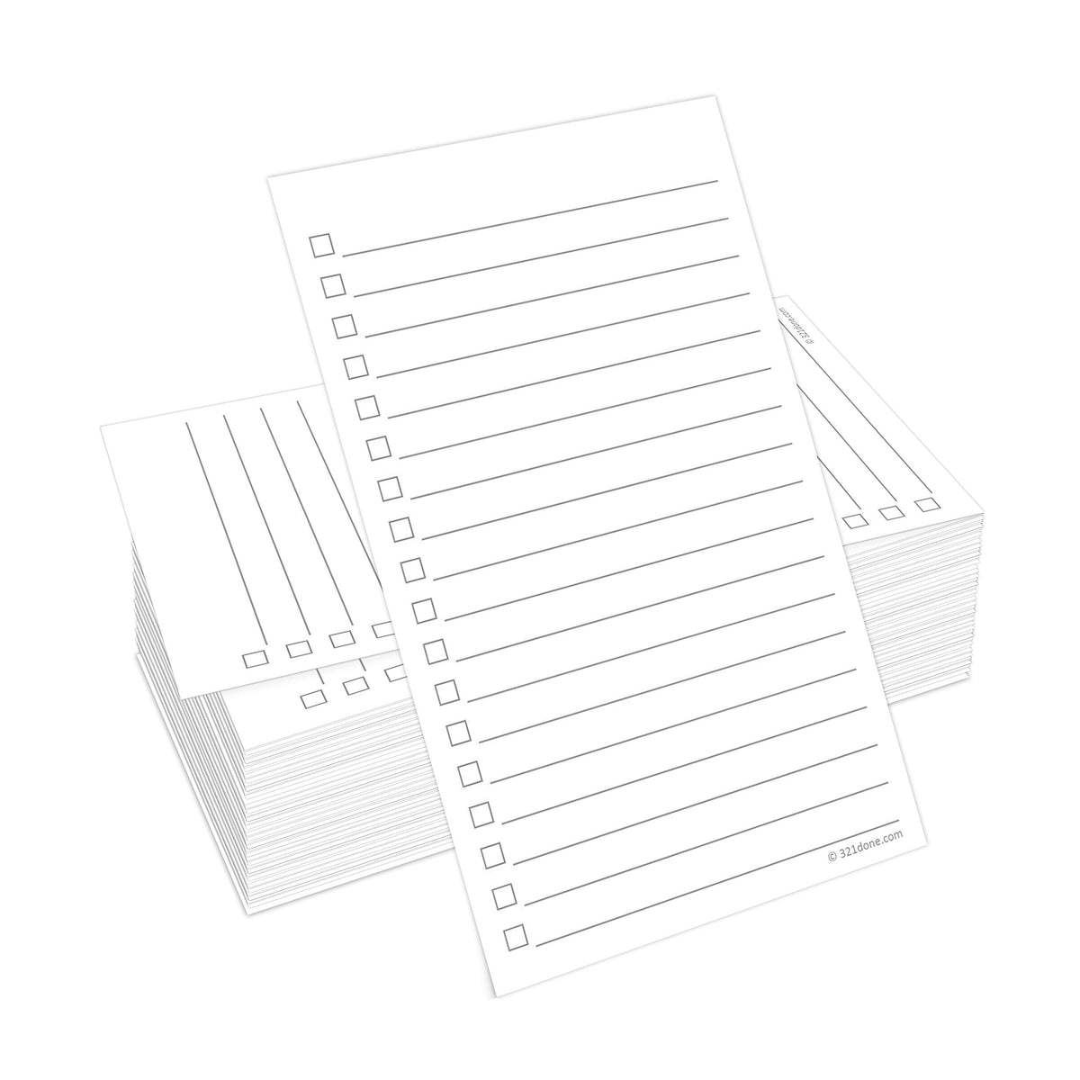 321Done To Do List Cards, 3x5, Set of 100, Simple, No Header