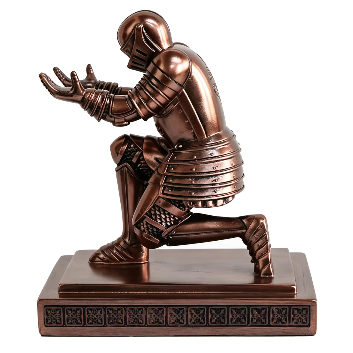 Soldier Executive Knight Pen Holder Personalized Desk Organizers Copper