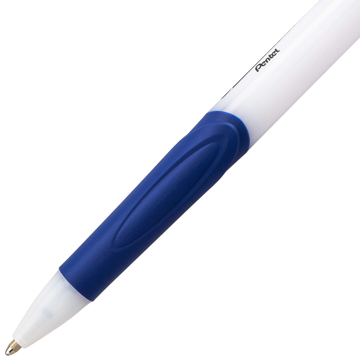 Pentel GlideWrite Ballpoint Pen with TechniFlo Ink, (1.0mm) Medium Line, Blue, Box of 12 (BX910-C)