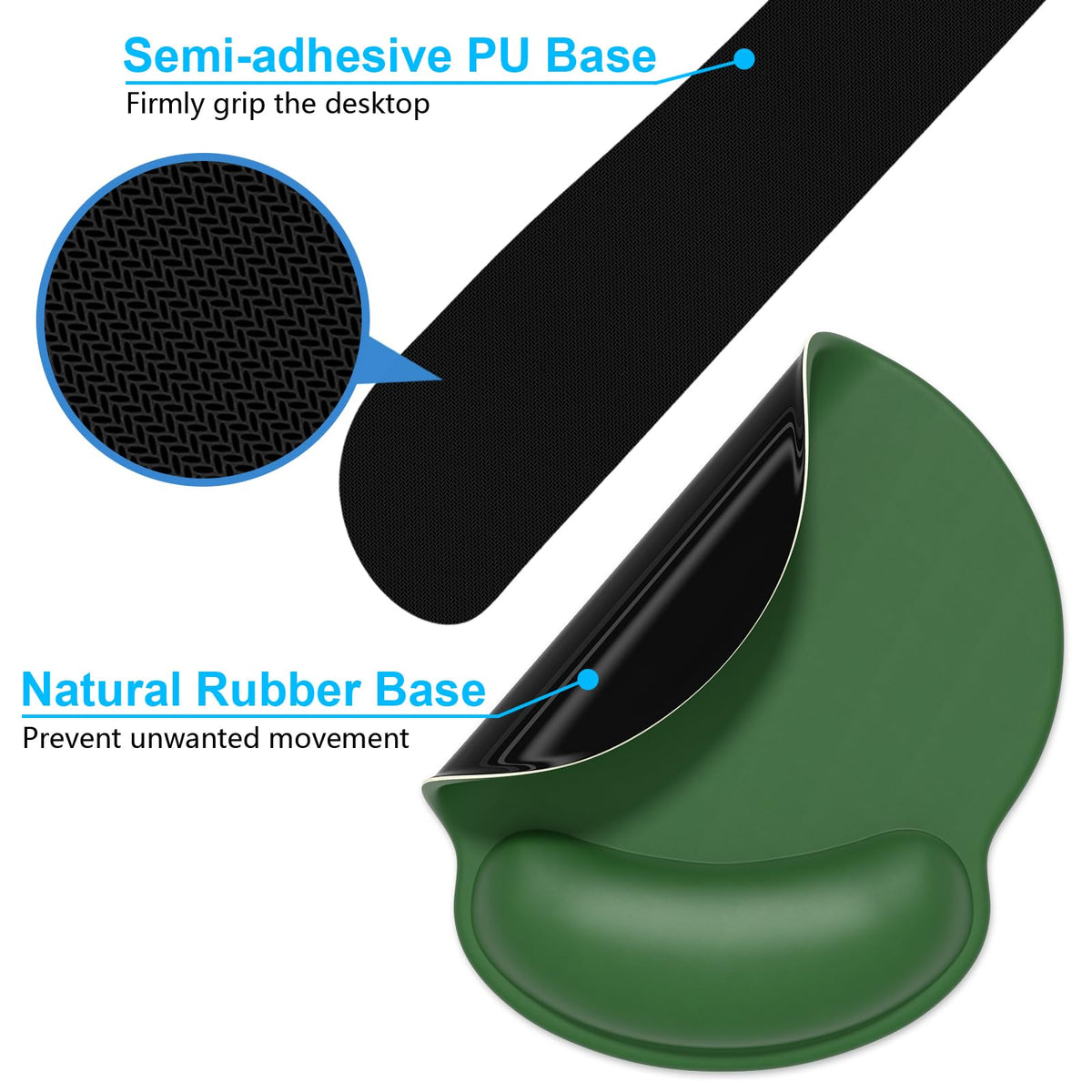 Dapesuom Keyboard Wrist Rest and Mouse Pad with Wrist Support, Cute Memory Foam Cushion for