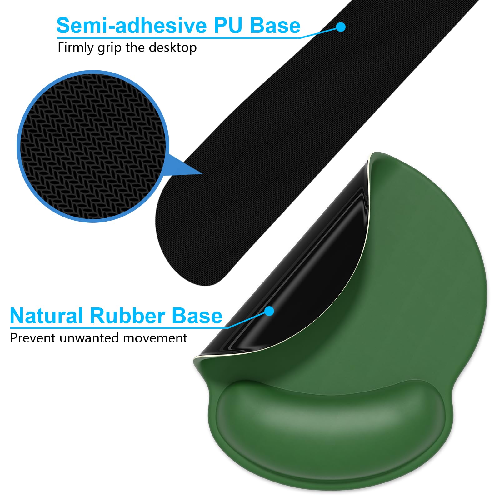 Dapesuom Keyboard Wrist Rest and Mouse Pad with Wrist Support, Cute Memory Foam Cushion for