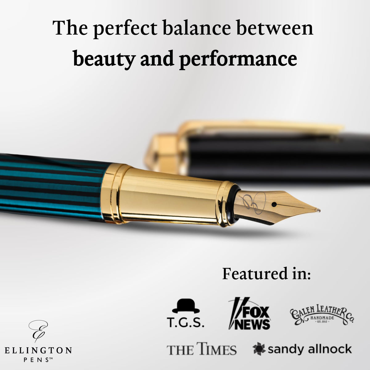 Luxury Fountain Pen Set for Writing, Refillable Ink Converter, Gift Box