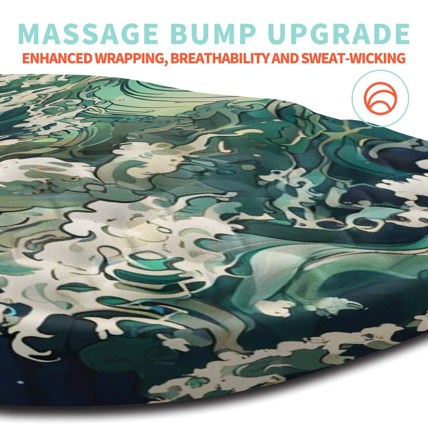 Kuosgm Ergonomic Mouse Pad Wrist Support with Memory Foam Massage Bulge, Carpal Tunnel Pain Relief