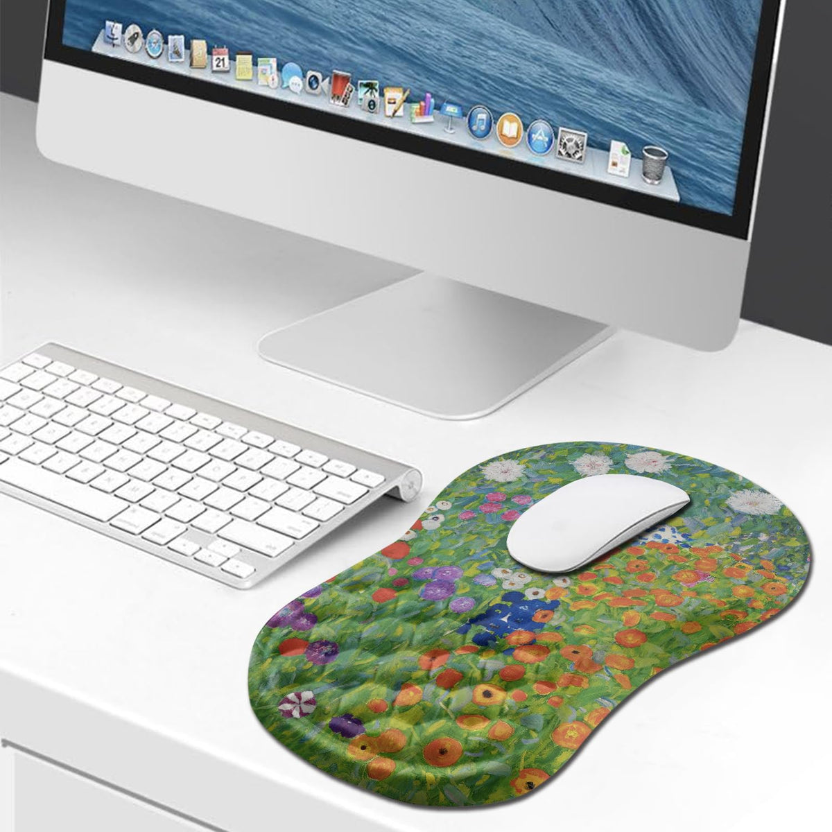 Hokafenle Ergonomic Mouse Pad Wrist Support, Wrist Rest Mousepad for Carpal Tunnel Pain Relief with