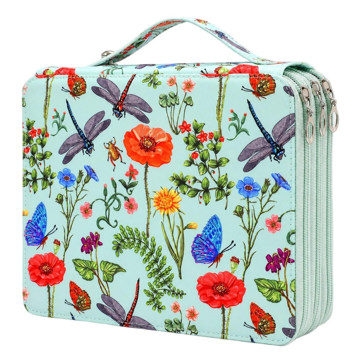 Lbxgap 120 Slots Colored Pencil Case Organizer, 3 Layer Bag