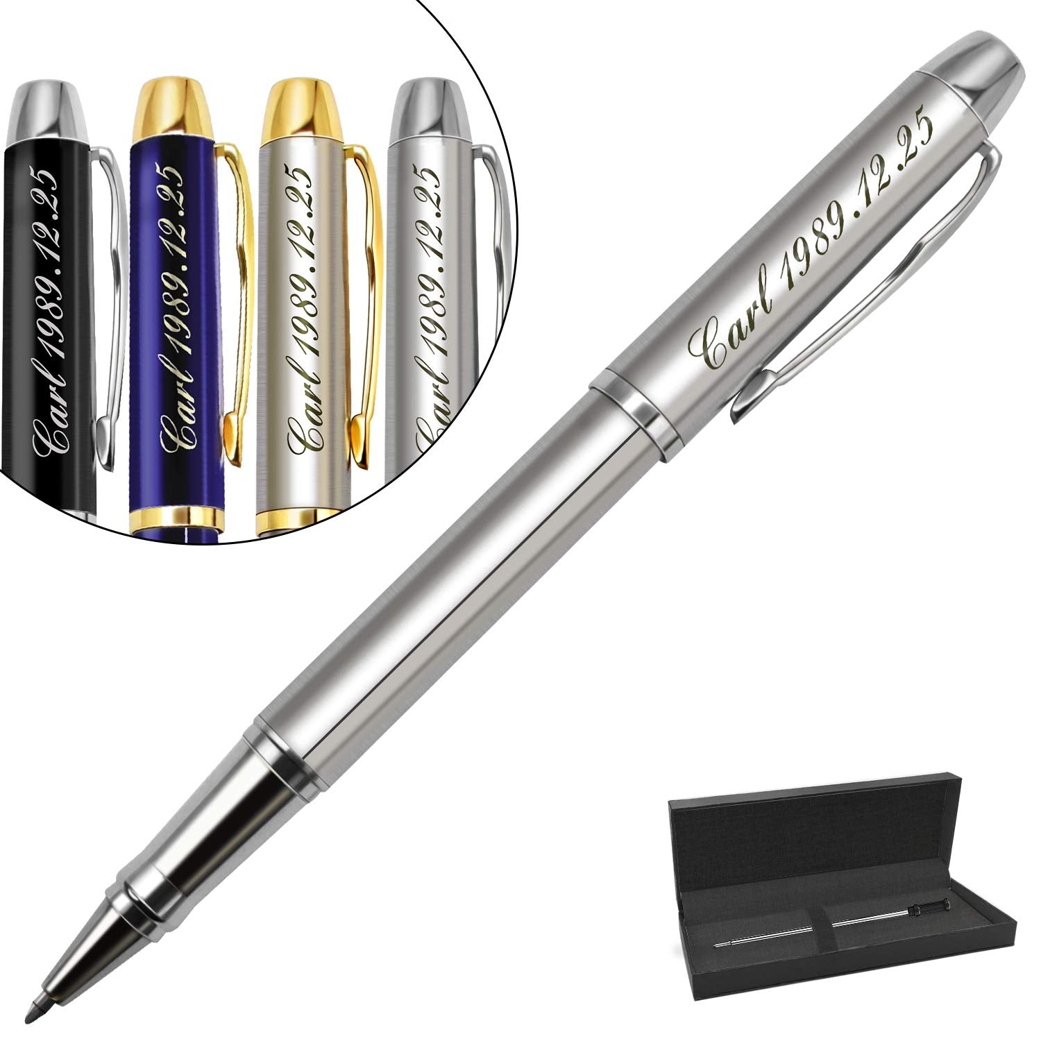 Aolun Personalized Pens,Custom Engraved Ballpoint Pen,Perfect for Birthday,Business,Party with