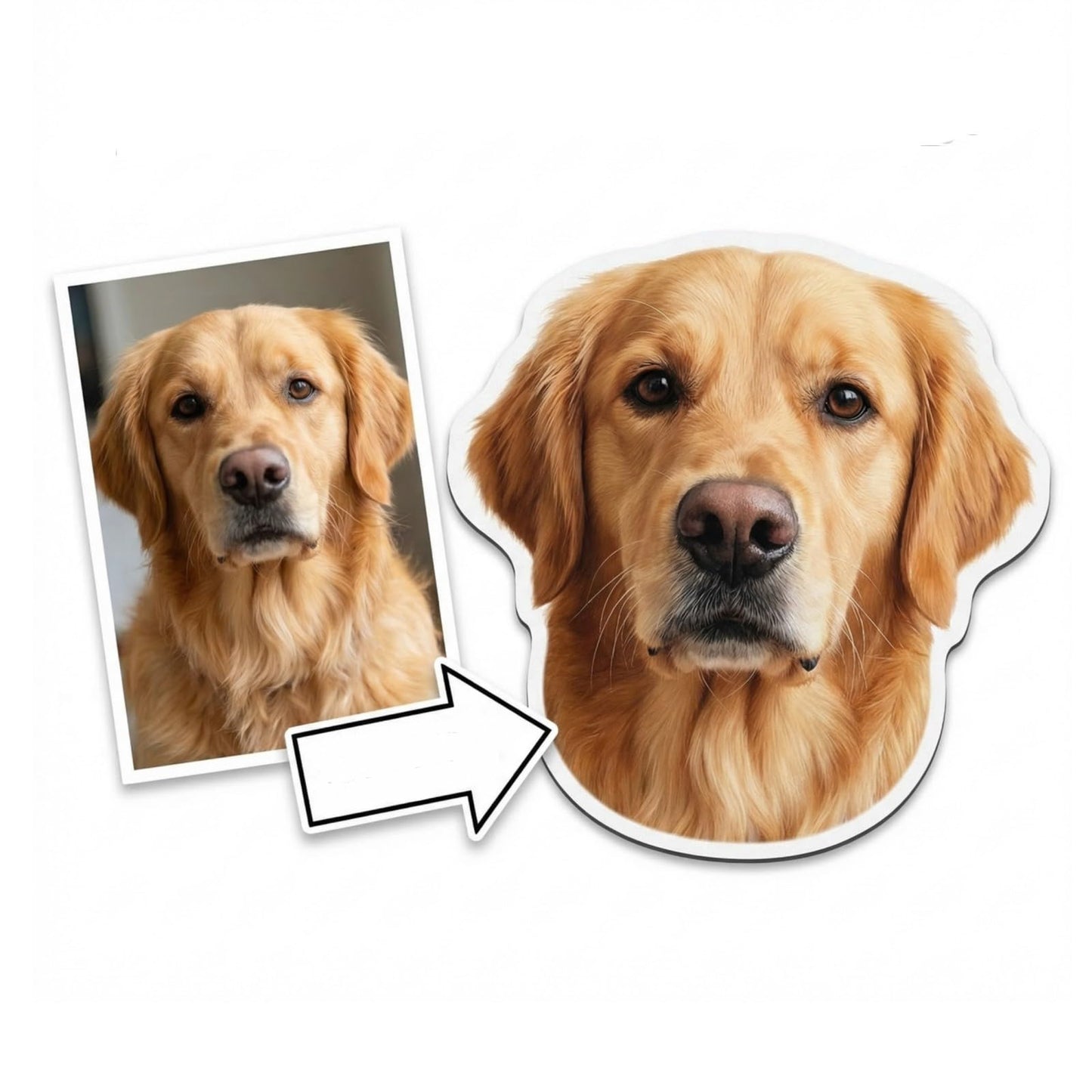 Nsipan Custom Pet Mouse Pad Personalized Mouse Pad with Dog Cat Face Photo Customized Non-Slip Desk