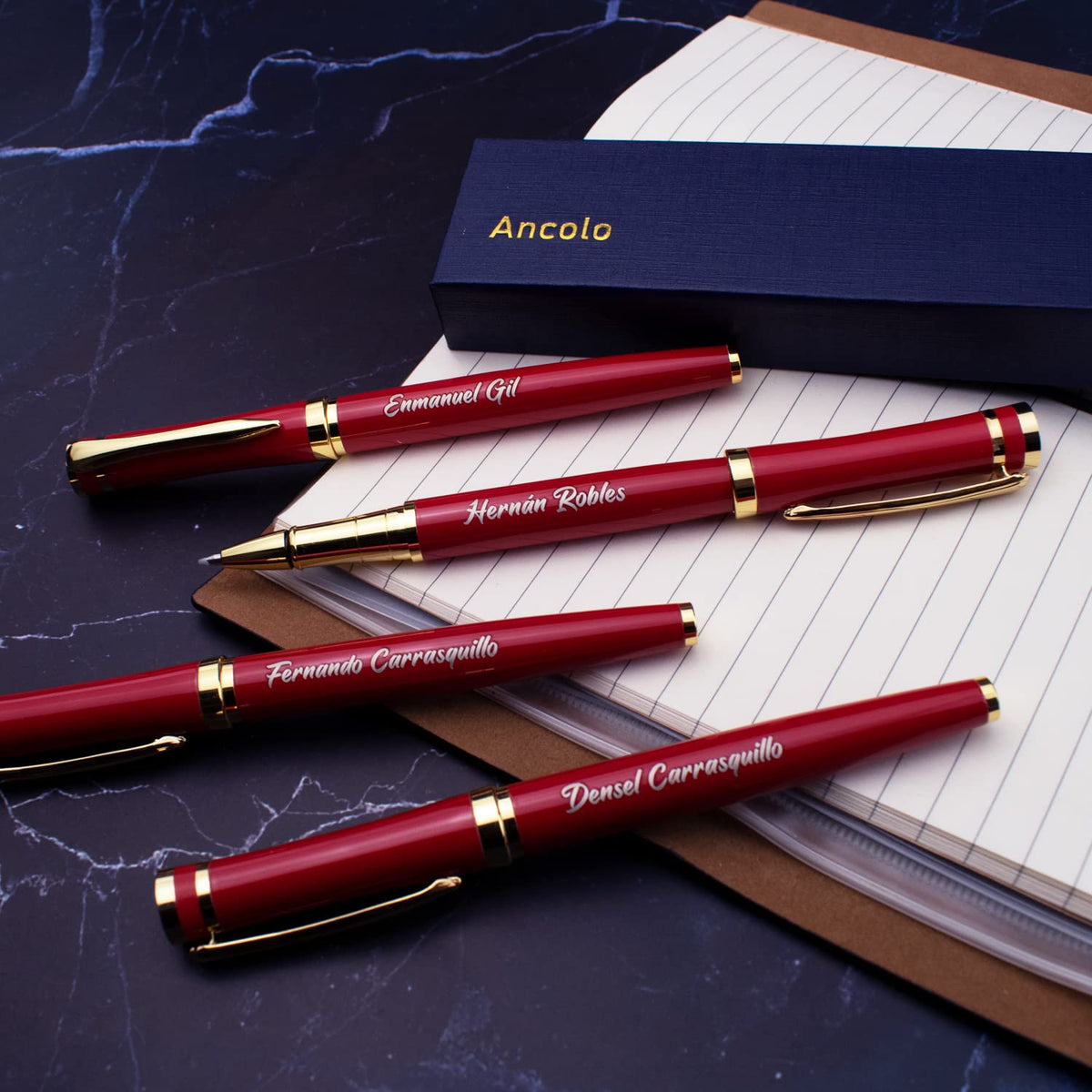 Engraved Pens - Custom Your Message Names Phone Number, Gift for Men Women