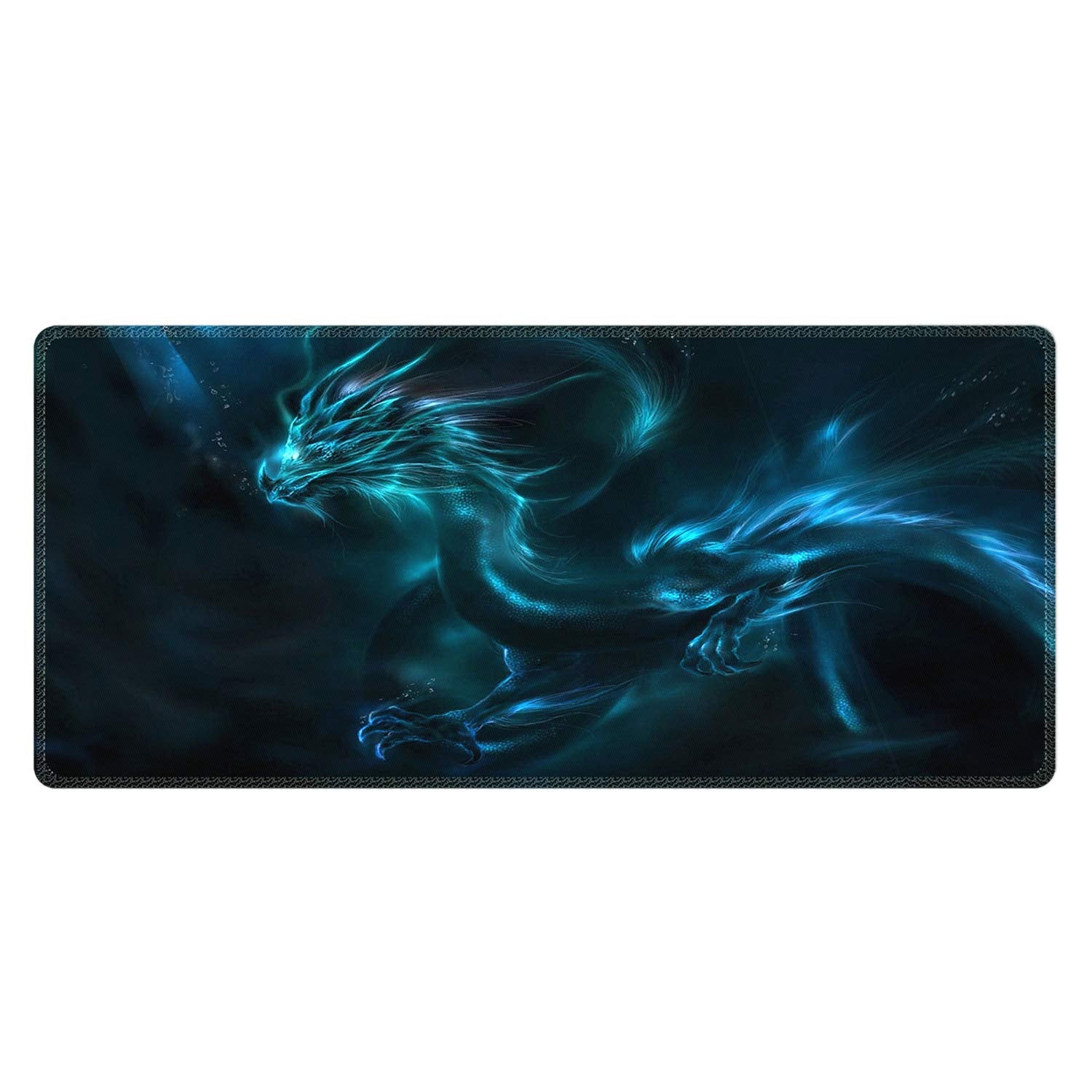 Meffort Inc Extra Large Extended Gaming Desk Mat Non-Slip Rubber Pads Stitched Edges XXL Mouse Pad