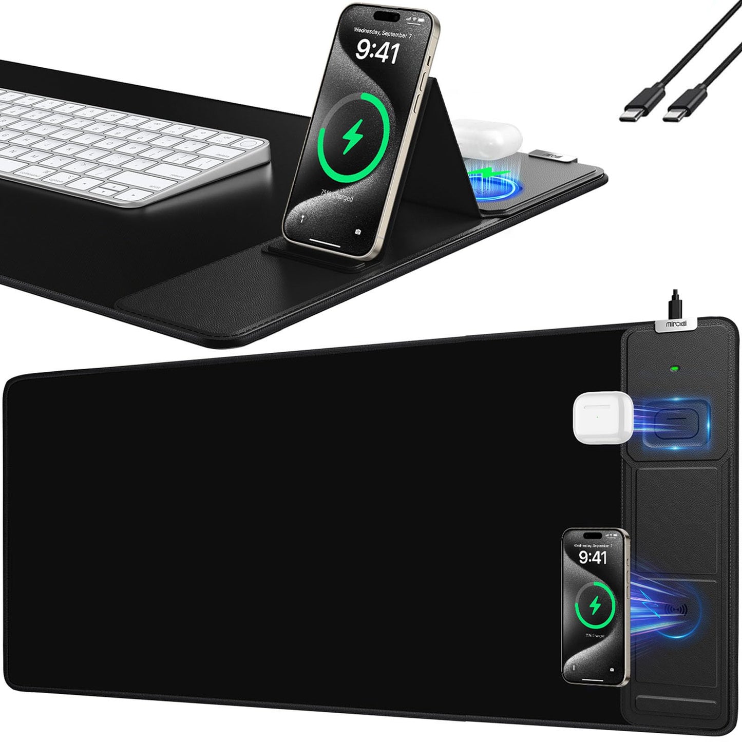 Mouse Pad, Office Desk Mat, Large Gaming Mousepad with Superior Micro-Weave Cloth, XXL Desk Pad