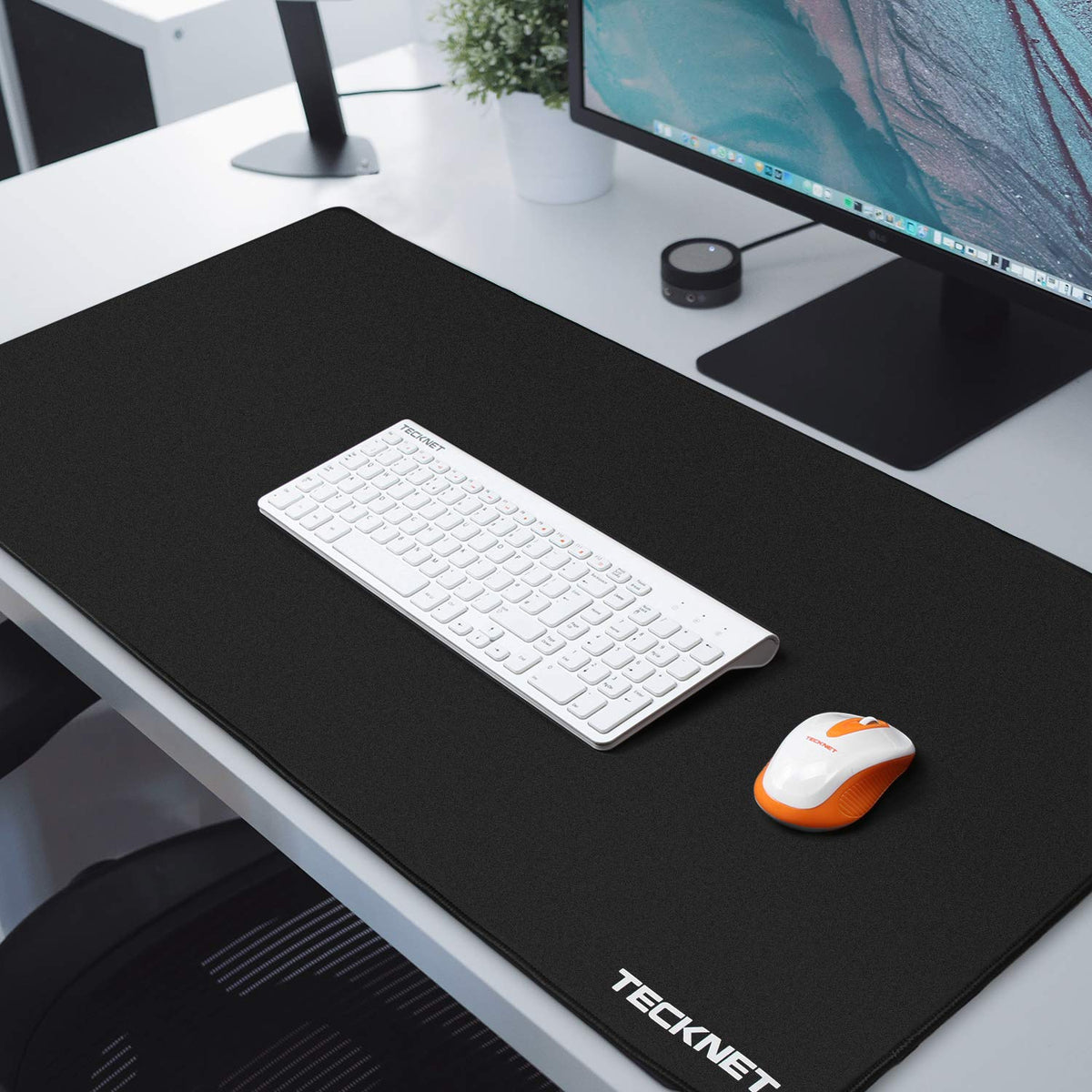 TECKNET Large Mouse Pad for Desk 35.4" x 15.8",XL Extended Gaming Desk Mat