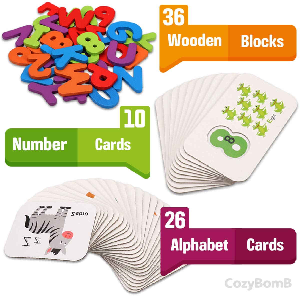 Toddler Alphabet Flash Cards - Preschool Activities Learning Toys