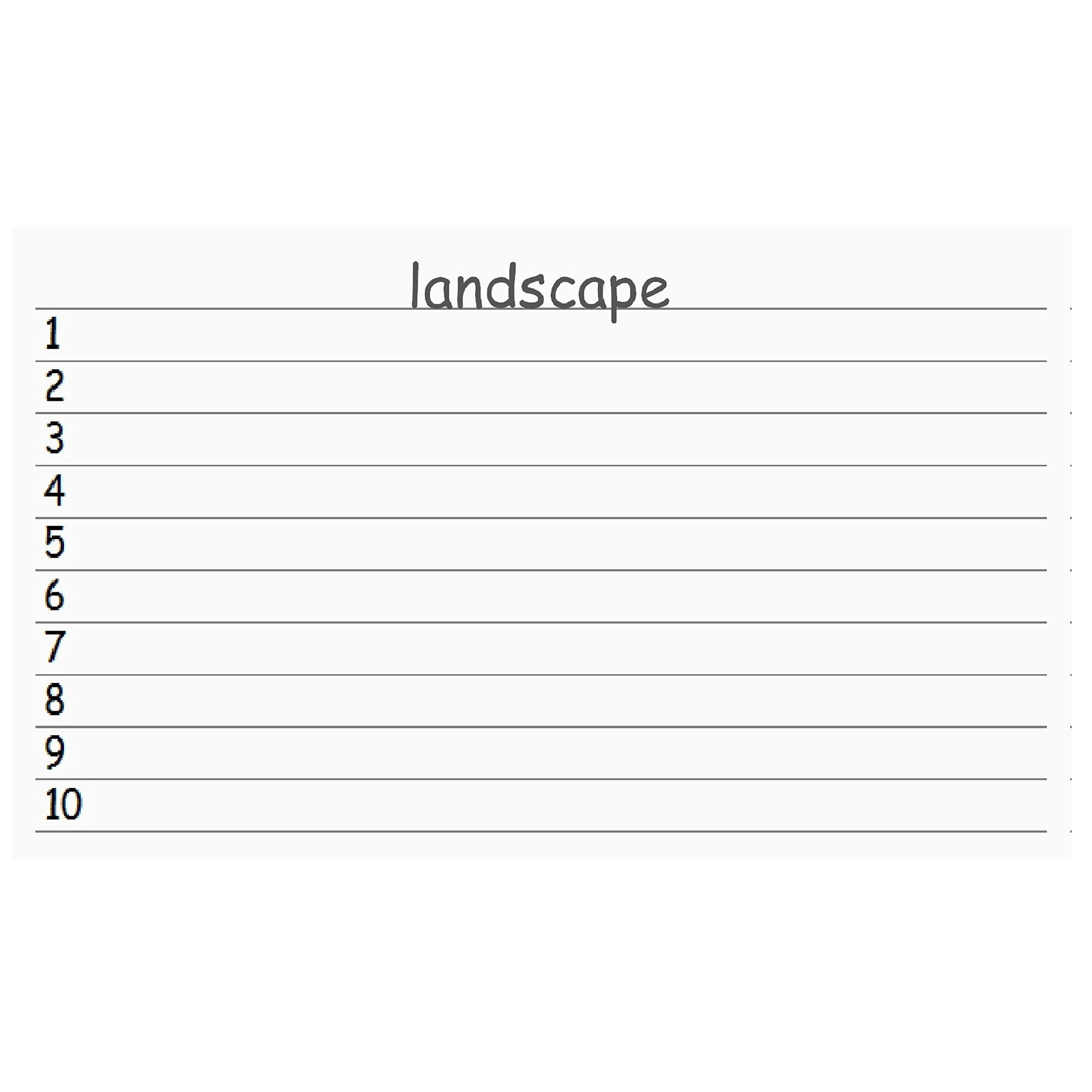 Colonial Cards: 150 Color Cardstock 3" x 5" Index Cards, Light Purple, Lined Landscape Format