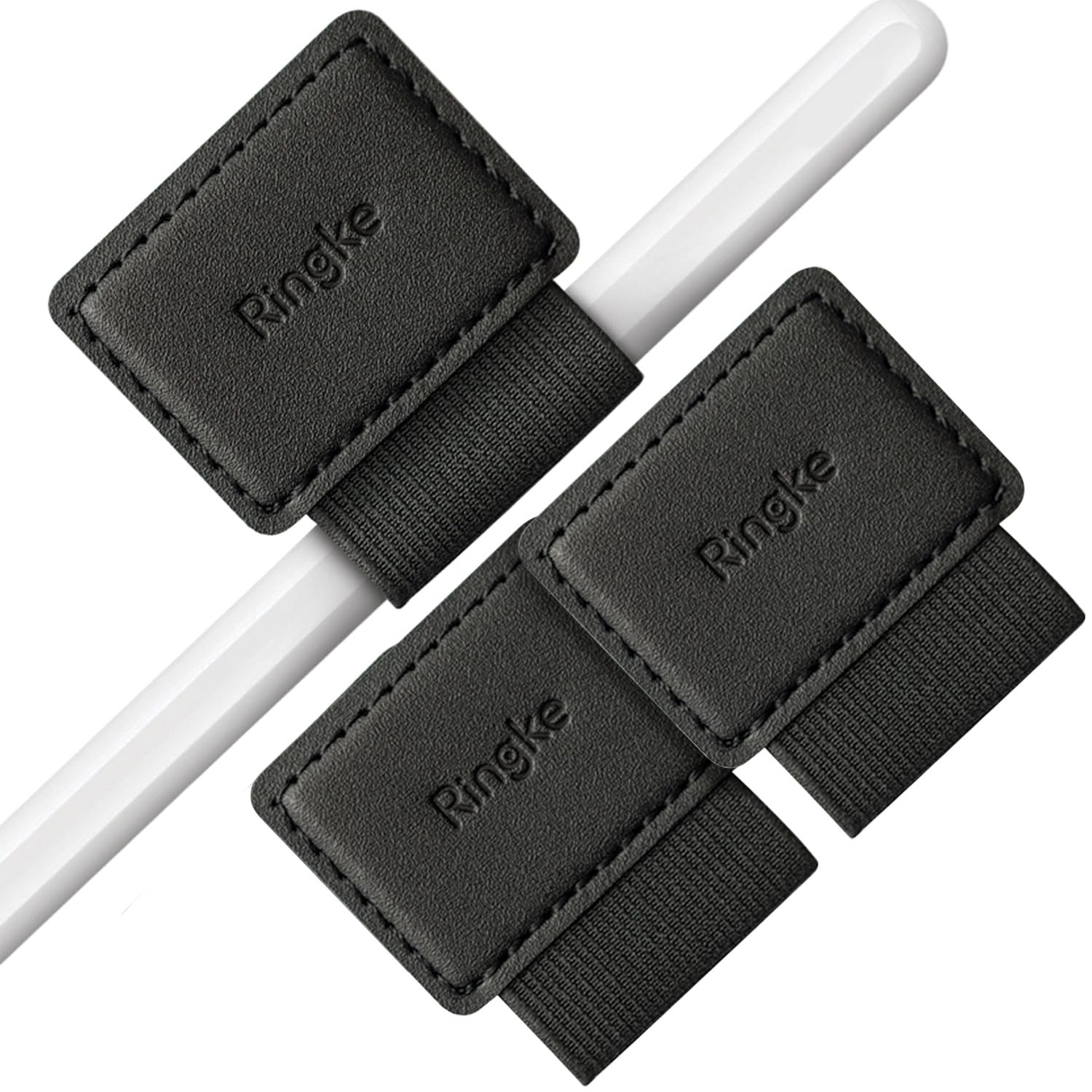 Ringke Pen Holder for Apple Pencil, Journal, Notebooks, and More - 3M Self Adhesive PU Leather