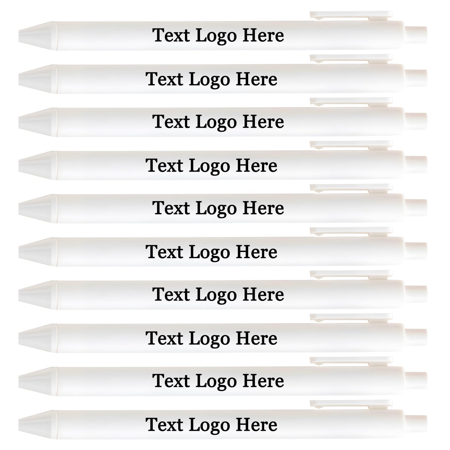 HEYZARDA Personalized Pens with Name Bulk 100-1000 Pcs, White