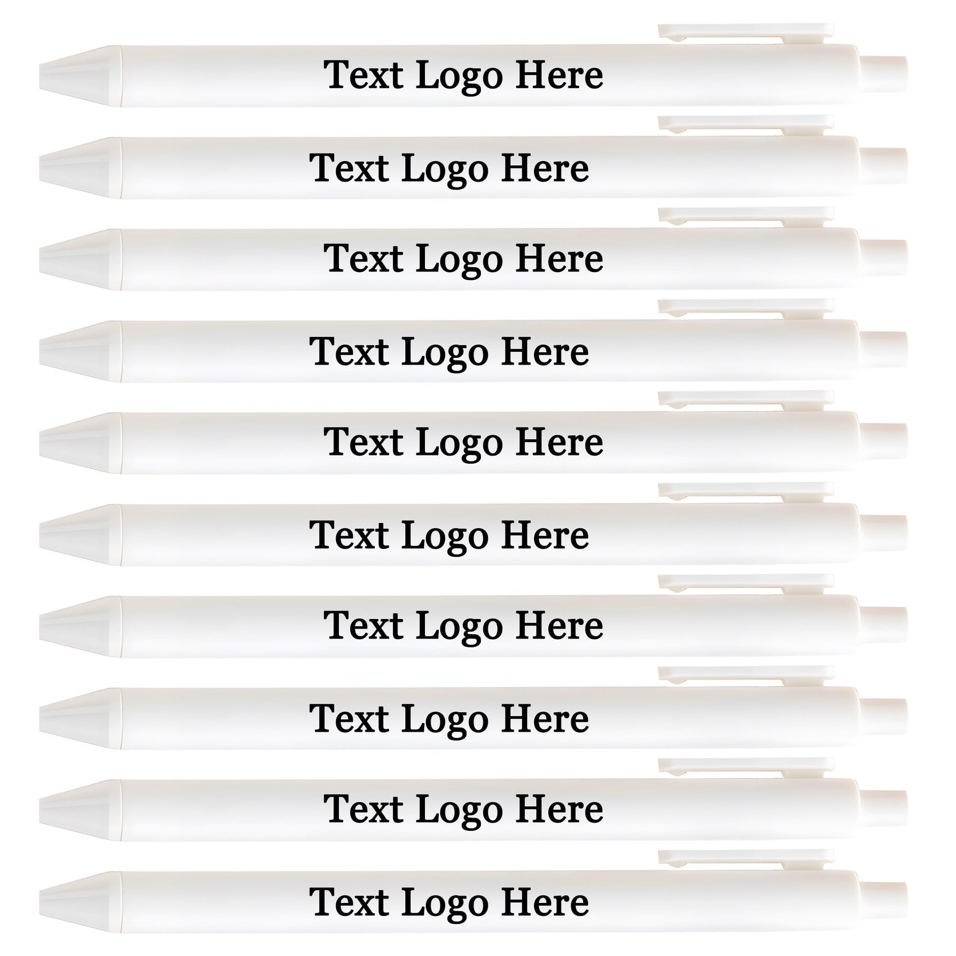 HEYZARDA Personalized Pens with Name Bulk 100-1000 Pcs, White