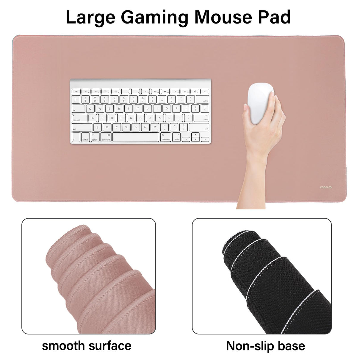 MOSISO Keyboard Mouse Pad Set, Large Gaming Mouse Pad&Keyboard Wrist Rest