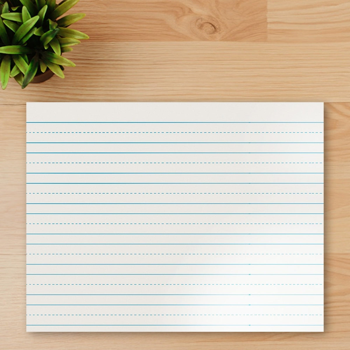 School Smart - 85350 Skip-A-Line Ruled Writing Paper, 3/4 Inch Ruled Long Way, 10-1/2 x 8 Inches