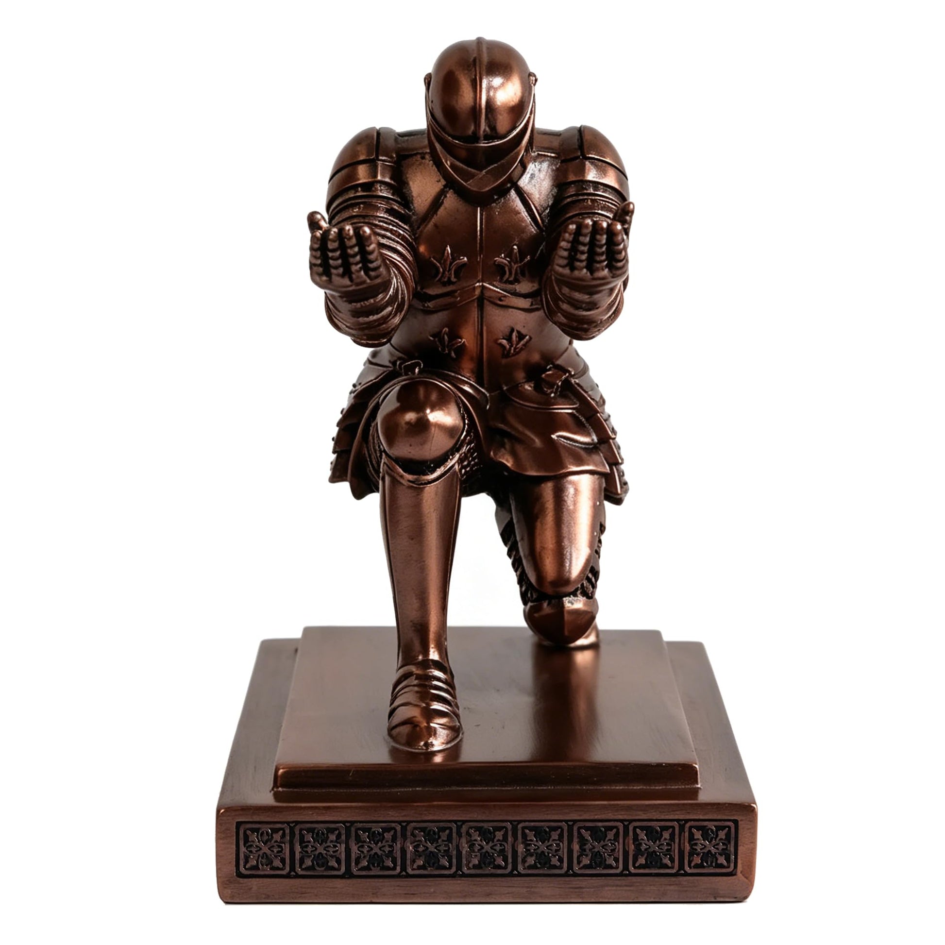 Soldier Executive Knight Pen Holder Personalized Desk Organizers Copper