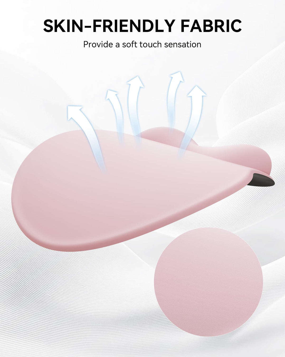 Laborio Ergonomic Mouse Pad with Wrist Rest for Desktop(2 Pack, Light Pink)