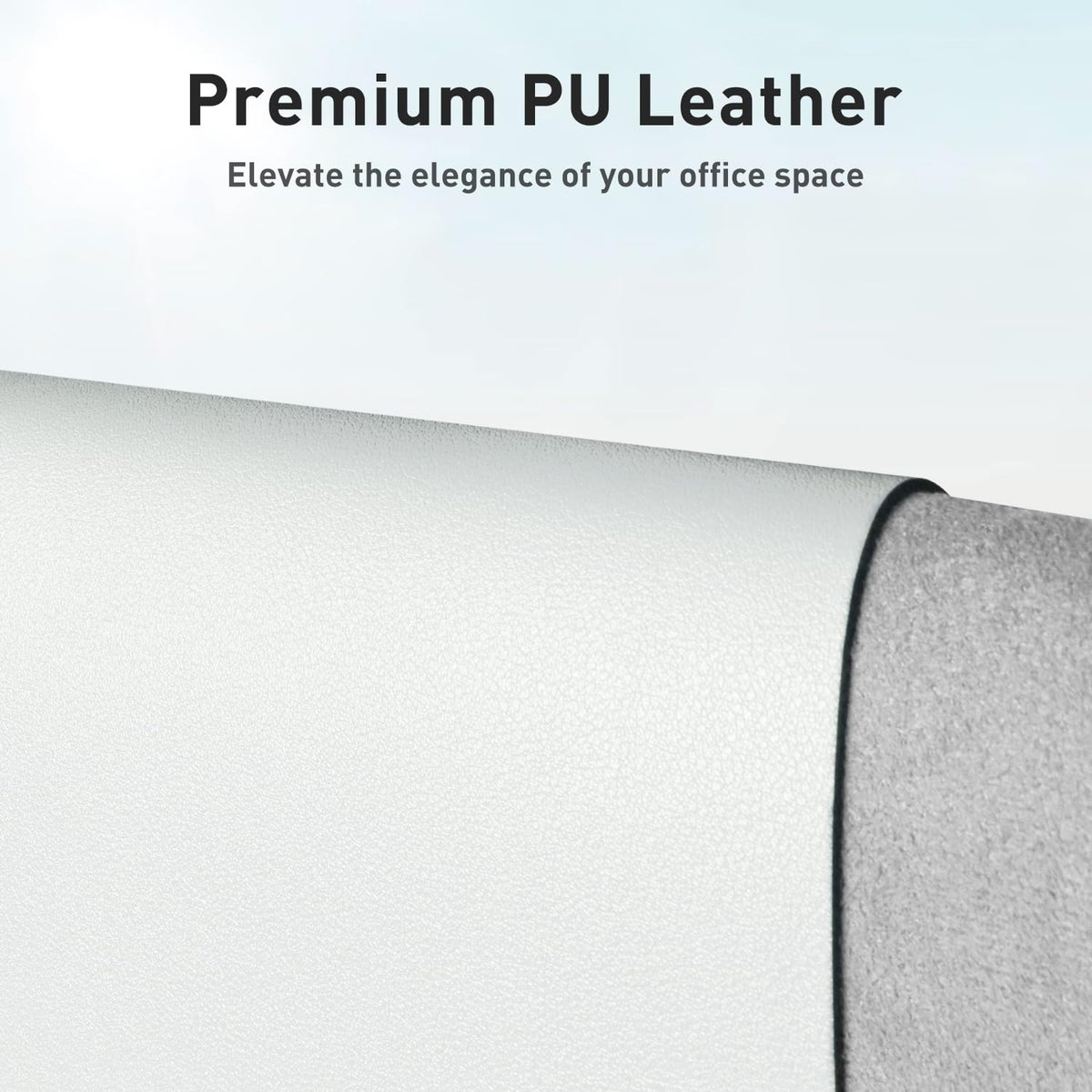 Aothia Faux Leather Desk Mat - Non-Slip PU Leather Desk Blotter, Waterproof Writing Surface, Large
