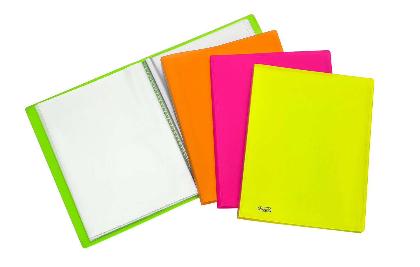 Favorit Neon 400102290 Display Book with 40 Envelopes Internal Format 22 x 30 cm Neon Yellow