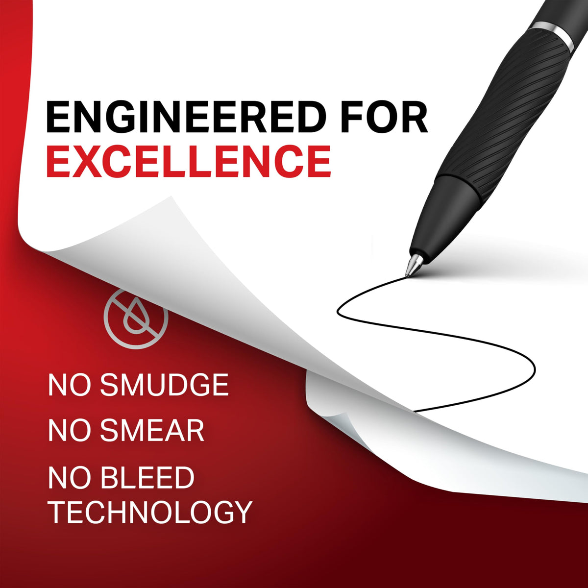 Sharpie S-Gel | Gel Pens | Medium Point (0.7mm) | Black, Red & Blue Ink | 3 Count