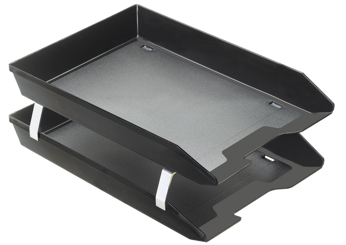 Acrimet Facility 2 Tier Letter Tray, Front Load, Letter Size/A4, Desktop File Organizer, Plastic