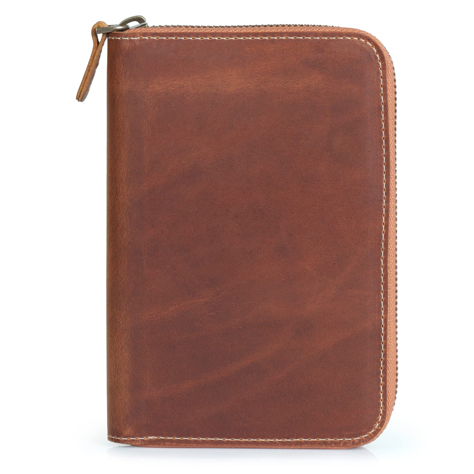 Londo Genuine Leather Padfolio – Portfolio Folder with Pencil Holder, Notepad & Zipper Closure for