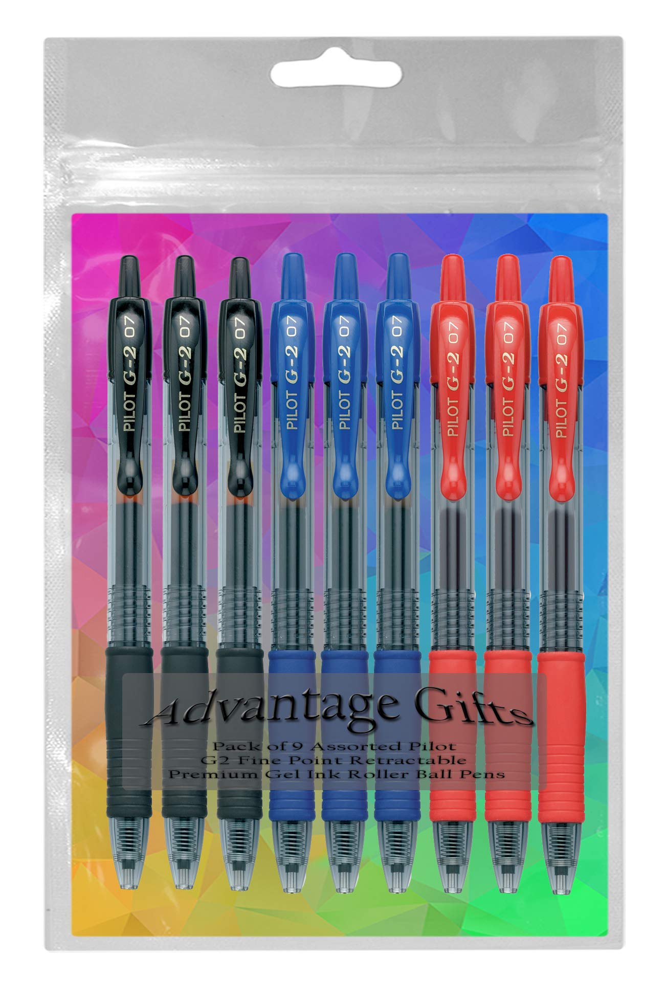 Advantage Gifts G2 Retractable Premium Gel Ink Roller Ball Pens Fine Point Fine Point (.7mm)