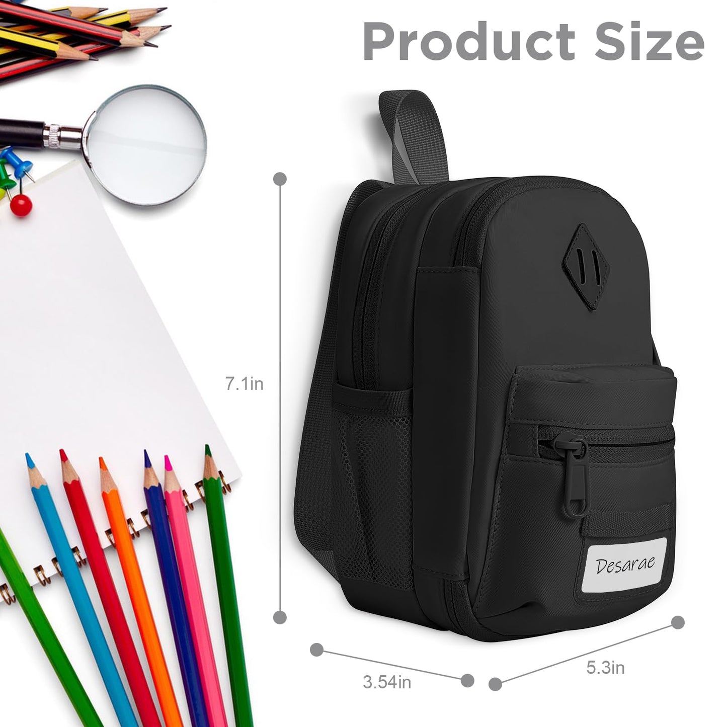 Large Capacity Pencil Case, Mini Backpack Pencil Case, Storage High Capacity Bag Pouch Holder